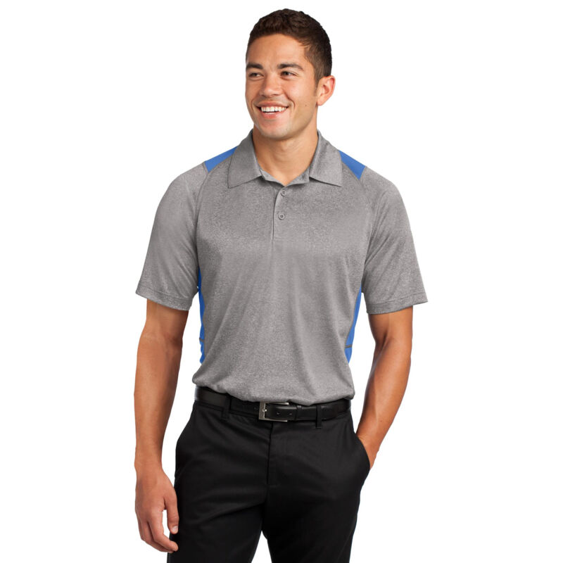 Heather Colorblock Contender Polo Thumbnail