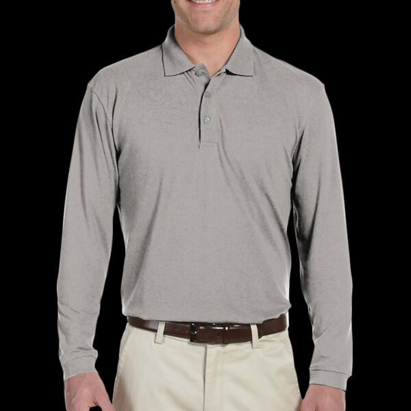 Men's Easy Blend™ Long-Sleeve Polo Thumbnail