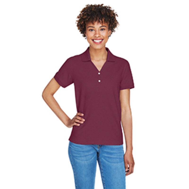 Ladies' Pima Piqué Y-Collar Polo Thumbnail