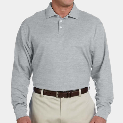 Men's Pima Piqué Long-Sleeve Polo Thumbnail