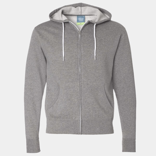 Unisex Lightweight Full-Zip Hooded Sweatshirt Thumbnail