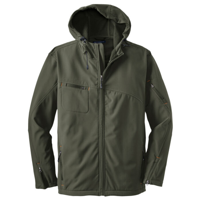 Textured Hooded Soft Shell Jacket Thumbnail