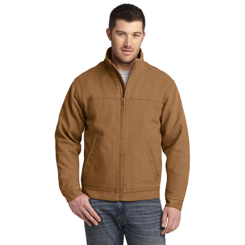 Washed Duck Cloth Flannel Lined Work Jacket Thumbnail
