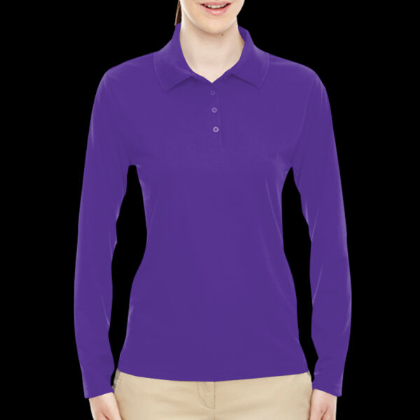 Ladies' Pinnacle Performance Long-Sleeve Piqué Polo Thumbnail