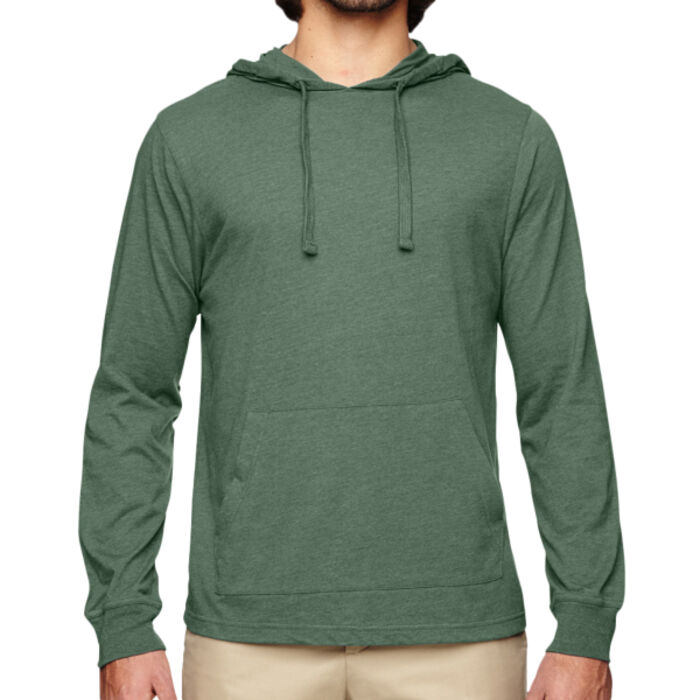 Unisex Eco Blend Long-Sleeve Pullover Hooded T-Shirt Thumbnail