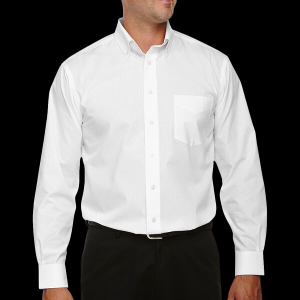 Men's Crown Collection® Tall Solid Broadcloth Woven Shirt Thumbnail