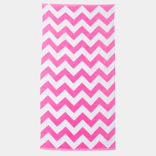 Chevron Velour Beach Towel Thumbnail