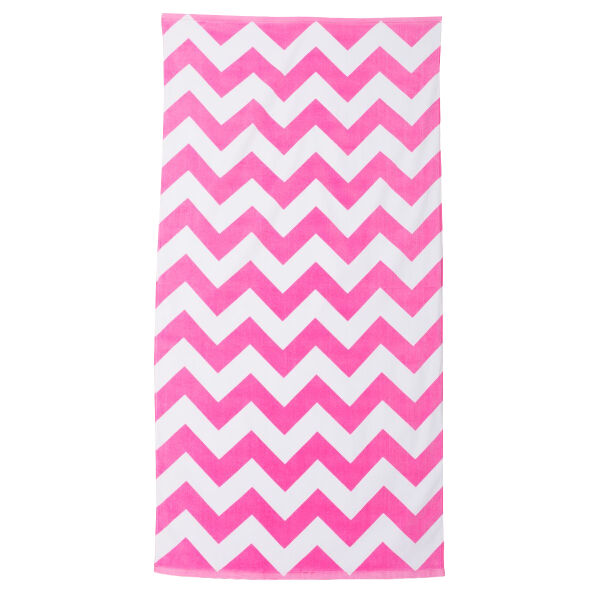 Chevron Velour Beach Towel Thumbnail