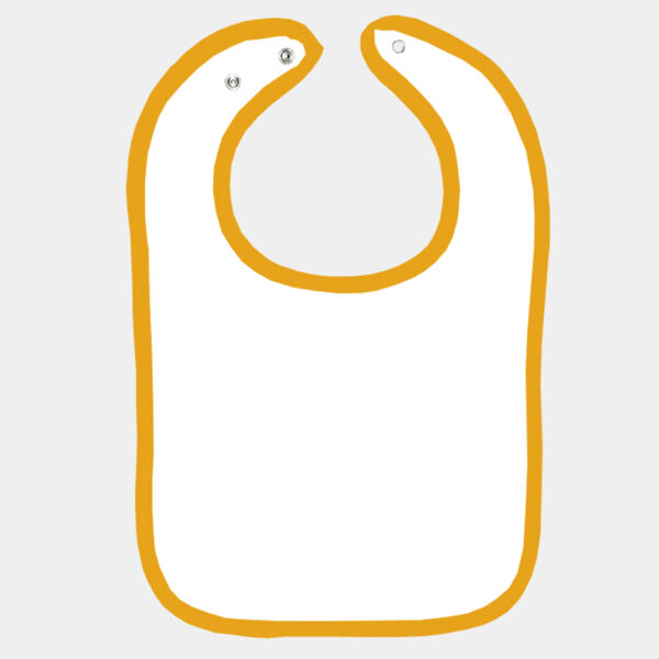 Infant Contrast Trim Terry Bib Thumbnail