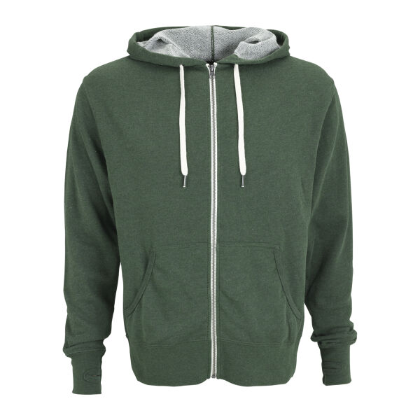 Unisex Heather French Terry Full-Zip Hoodie Thumbnail