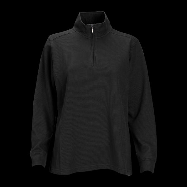 Women's 1/4-Zip Flat Back Rib Pullover Thumbnail