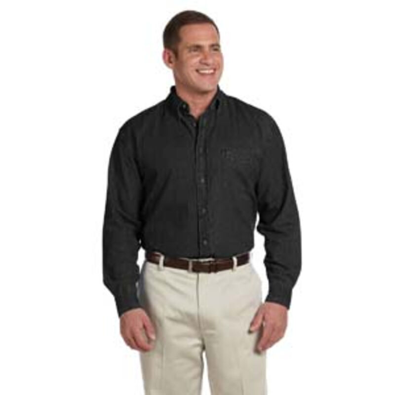 Men's Tall Long-Sleeve Denim Shirt Thumbnail