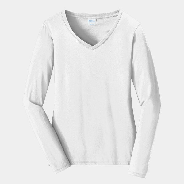 Women's Long Sleeve Fan Favorite V Neck Tee Thumbnail