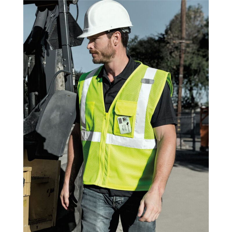 Unisex Clear ID Vest with Zipper Closure Thumbnail