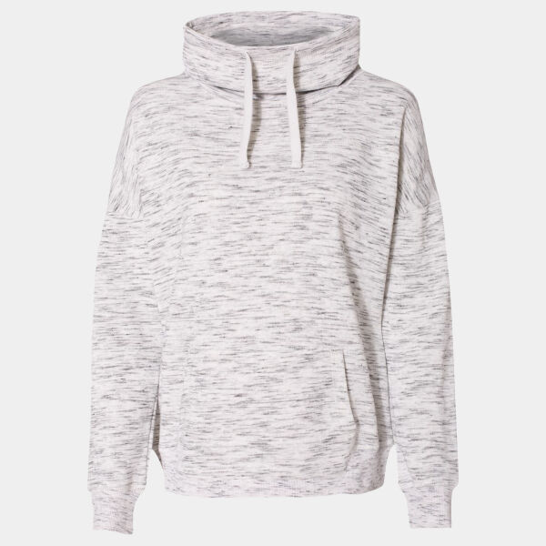 Women’s Mélange Fleece Cowl Neck Sweatshirt Thumbnail