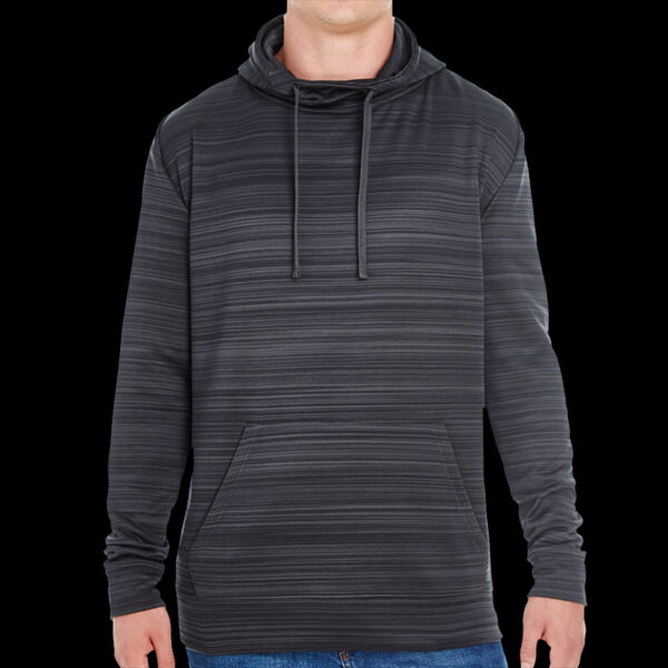 Adult Odyssey Striped Poly Fleece Pullover Hood Thumbnail