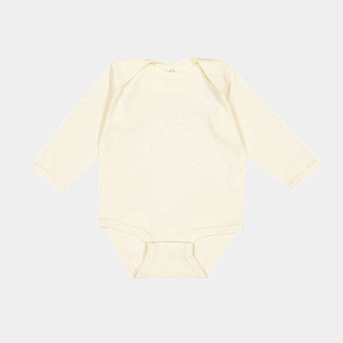 Infant Long Sleeve Baby Rib Bodysuit Thumbnail