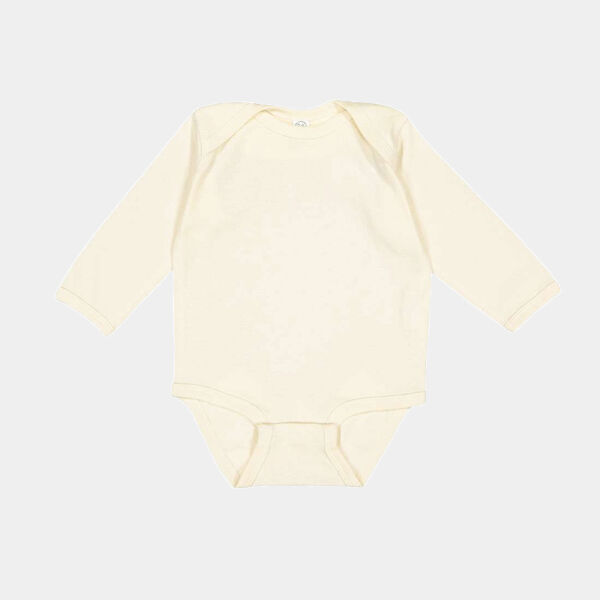 Infant Long Sleeve Baby Rib Bodysuit Thumbnail