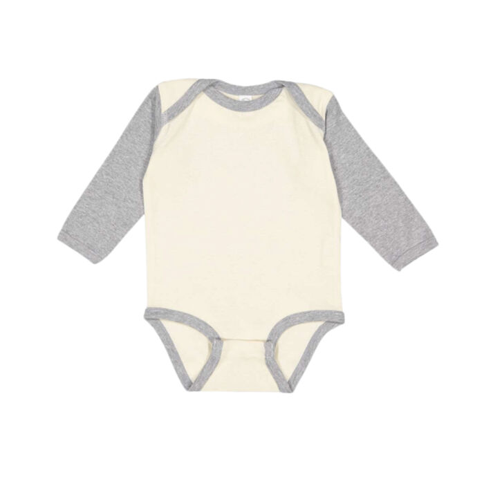 Infant Long Sleeve Baby Rib Bodysuit Thumbnail