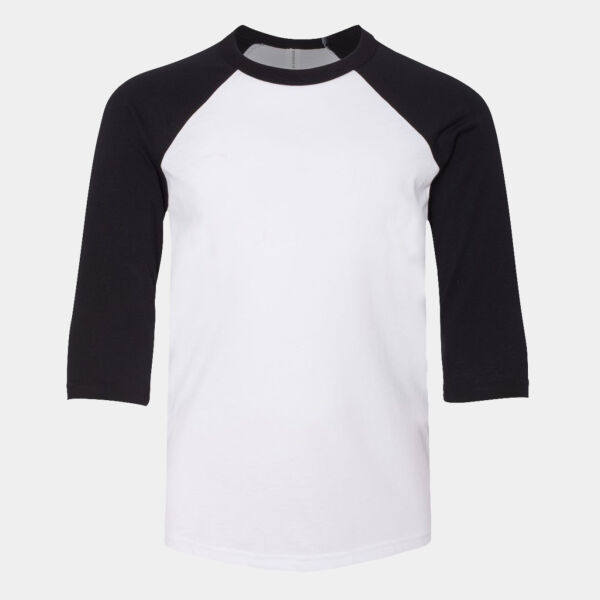 Youth Three-Quarter Sleeve Baseball Tee Thumbnail