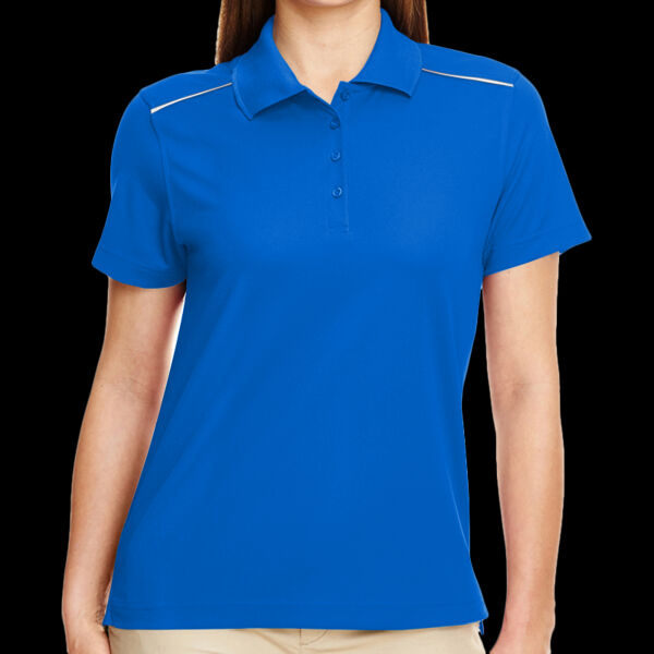 Ladies' Radiant Performance Piqué Polo with Reflective Piping Thumbnail