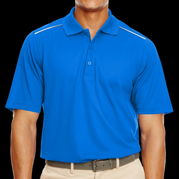 Men's Radiant Performance Piqué Polo with Reflective Piping Thumbnail