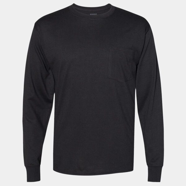 Unisex Workwear Long Sleeve Pocket T-Shirt Thumbnail