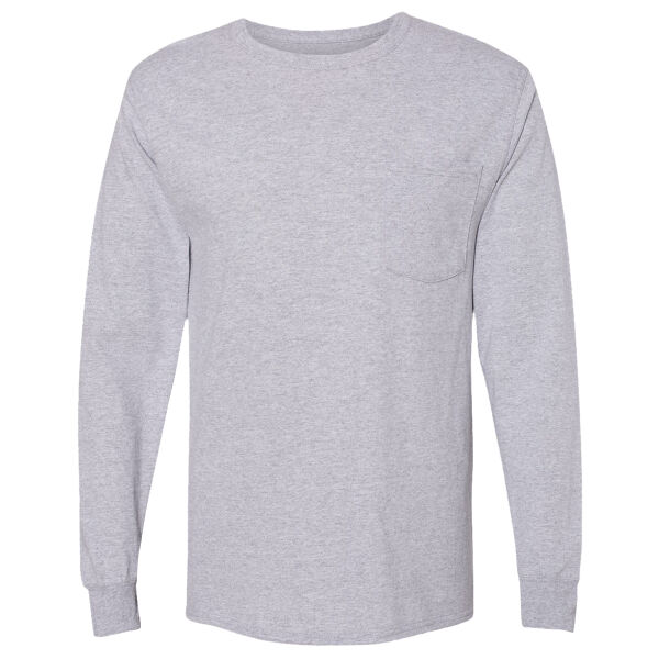 Adult Workwear Long-Sleeve Pocket T-Shirt Thumbnail