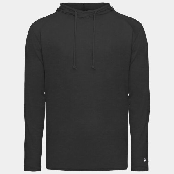 Men's Tri-Blend Surplice Hooded Long Sleeve T-Shirt Thumbnail