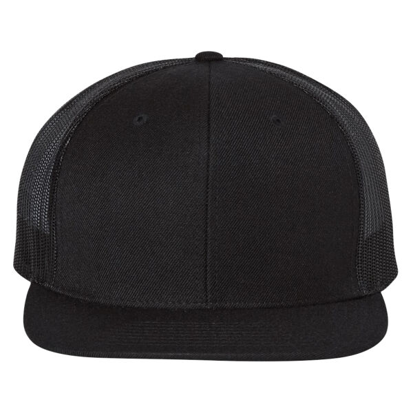 Wool Blend Flat Bill Trucker Cap Thumbnail