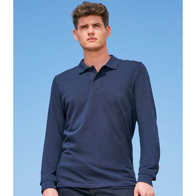 SOL'S Perfect Long Sleeve Piqué Polo Shirt Thumbnail
