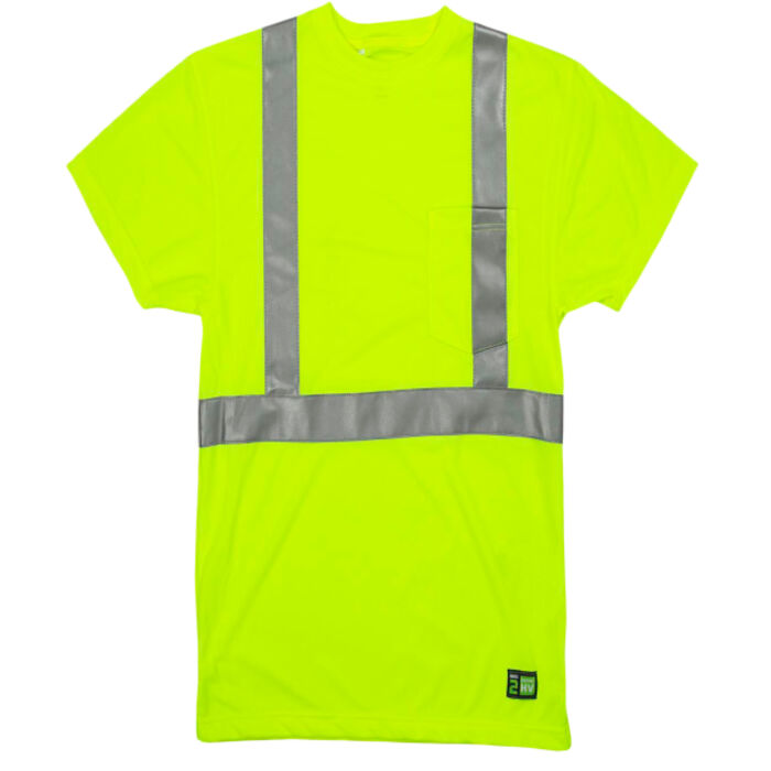 Men's Tall Hi-Vis Class 2 Performance Short Sleeve T-Shirt Thumbnail