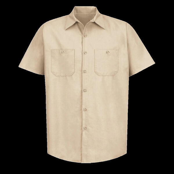 Men's Tall Industrial Short Sleeve Work Shirt Thumbnail