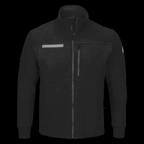 Men's Tall Zip Front Fleece Jacket-Cotton /Spandex Blend Thumbnail