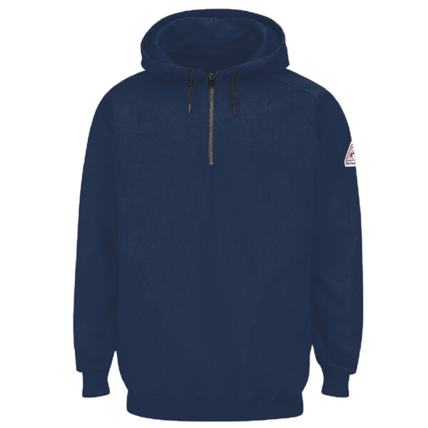Men's Tall Flame Resistant Quarter-Zip Hooded Sweatshirt Thumbnail