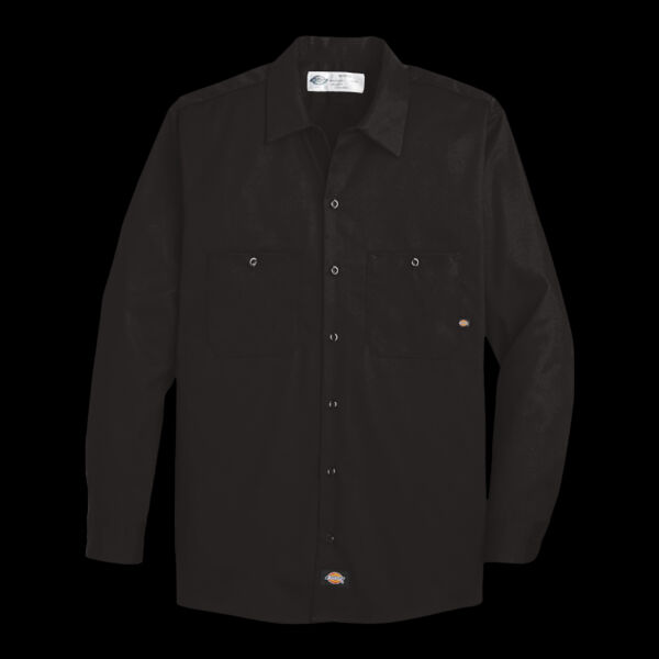 Men's Tall Industrial Cotton Long Sleeve Work Shirt Thumbnail