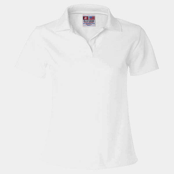 Ladies' USA Made Johnny Collar Polo Thumbnail