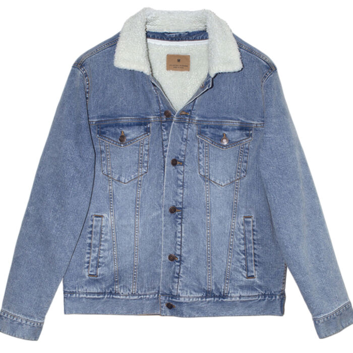 Unisex Sherpa-Lined Denim Jacket Thumbnail
