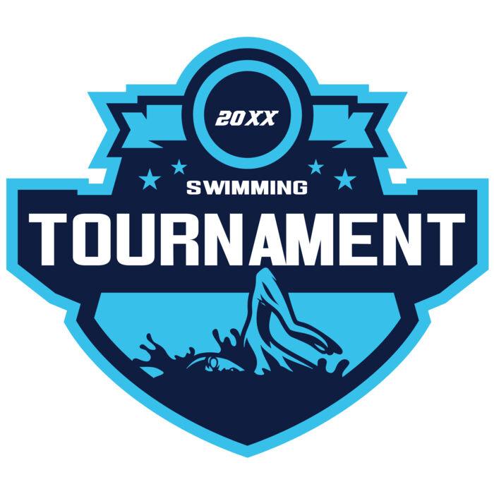 Swimming Tournament logo template Thumbnail