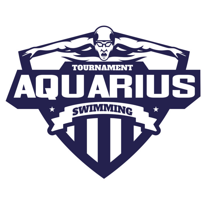 Aquarius Swimming Tournament logo template Thumbnail