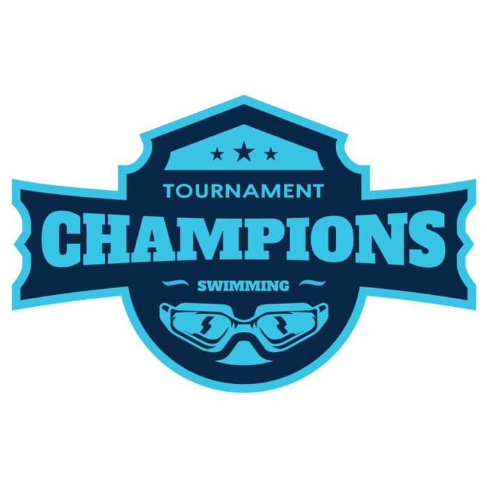 Champions Tournament Swimming logo template Thumbnail