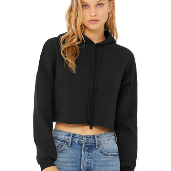 Women’s Sponge Fleece Cropped Fleece Hoodie Thumbnail