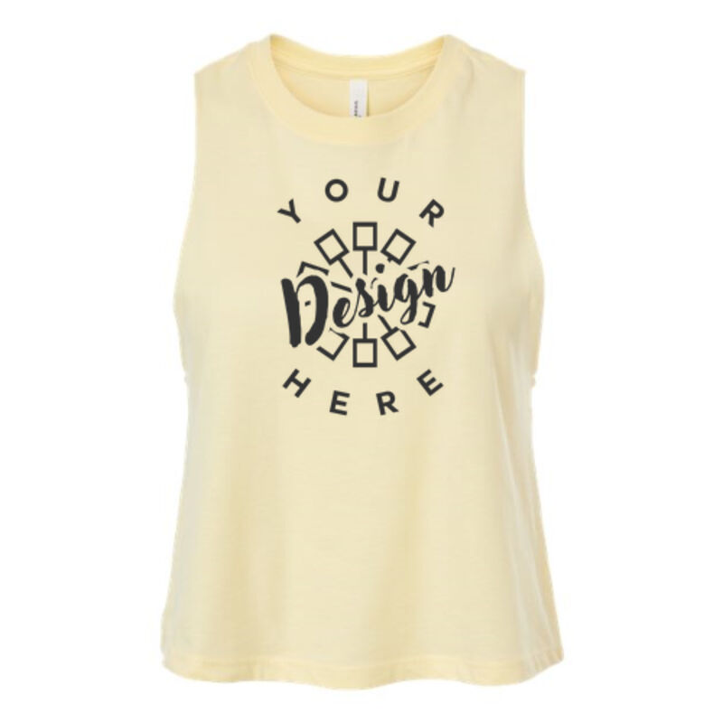  Bella Canvas Ladies Racerback Cropped Tank  Thumbnail