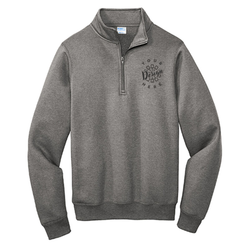 Port and Company Core Fleece Quarter-Zip Pullover Sweatshirt  Thumbnail