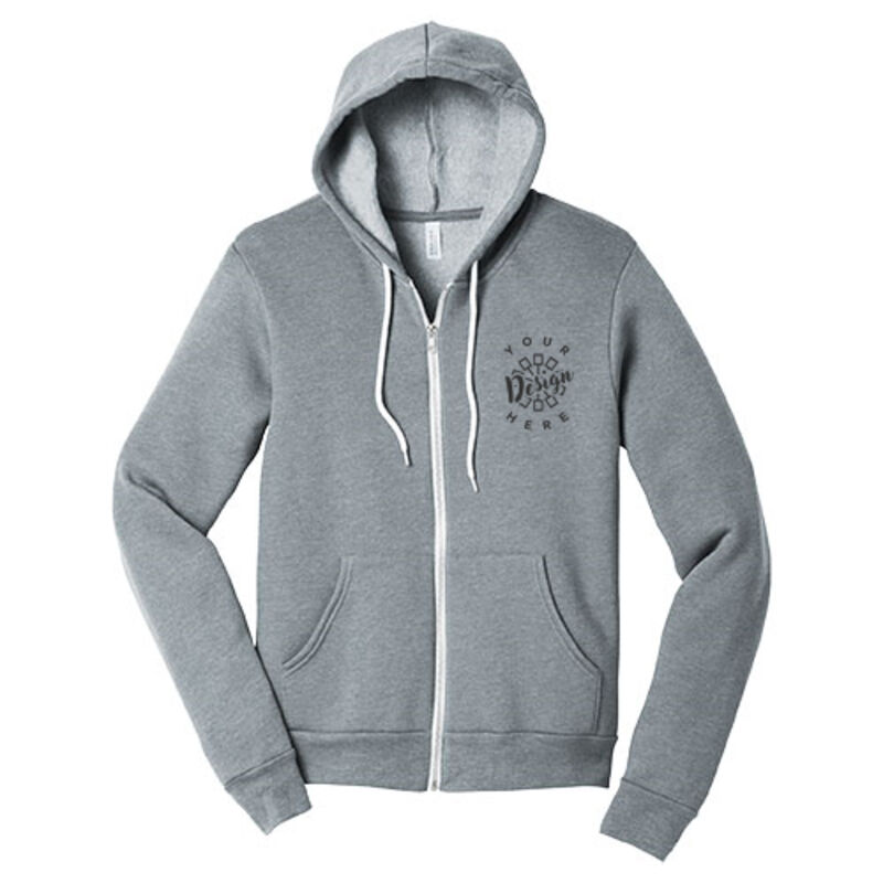 Bella Canvas Unisex Full-Zip Hooded Sweatshirt  Thumbnail