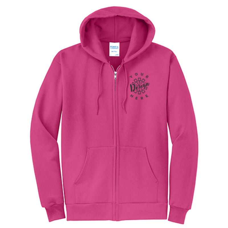  Port and Company Classic Full Zip Hooded Sweatshirt  Thumbnail