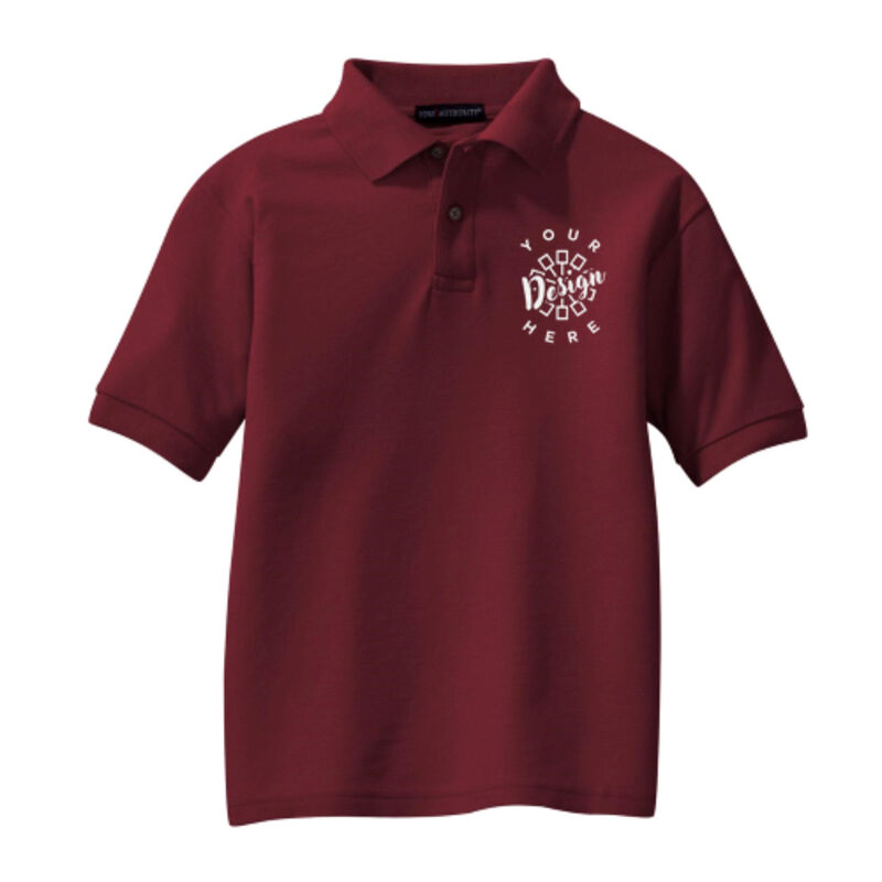  Port Authority Youth Silk Touch Pique Sport Shirt  Thumbnail