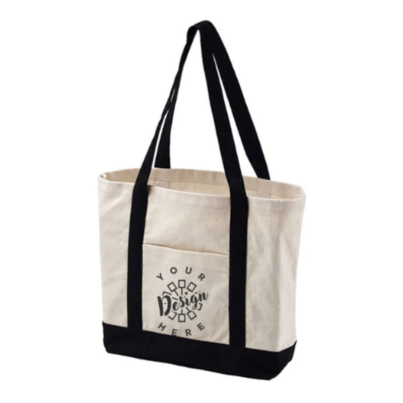 Bag Edge 12 oz. Canvas Boat Tote with Contrasting Handles Thumbnail