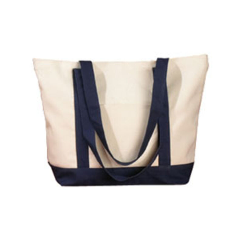 Bag Edge 12 oz. Canvas Boat Tote with Contrasting Handles Thumbnail