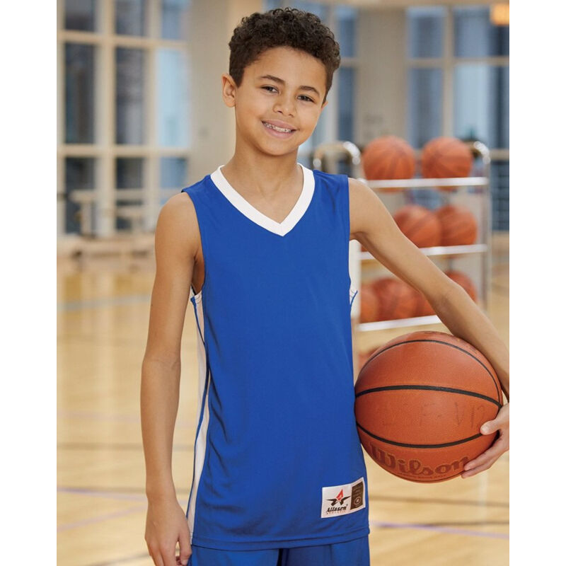 Alleson Athletic Youth Single Ply Basketball Jersey Thumbnail